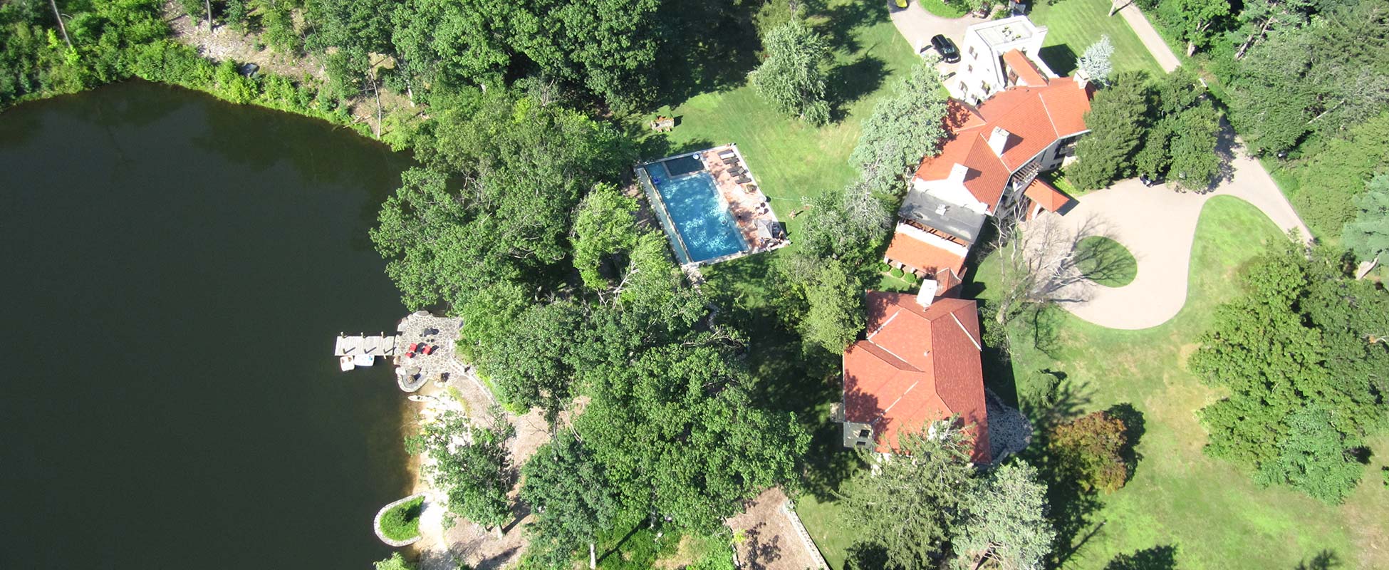 Aerial view of Rushmore Estate